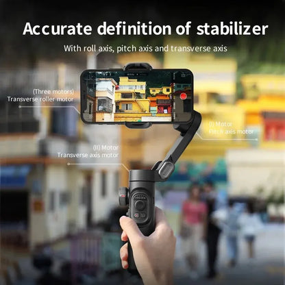 3-Achsen Smartphone Gimbal Stabilisator Mit Ai-Tracking Und Gesichtserkennung – Alvion