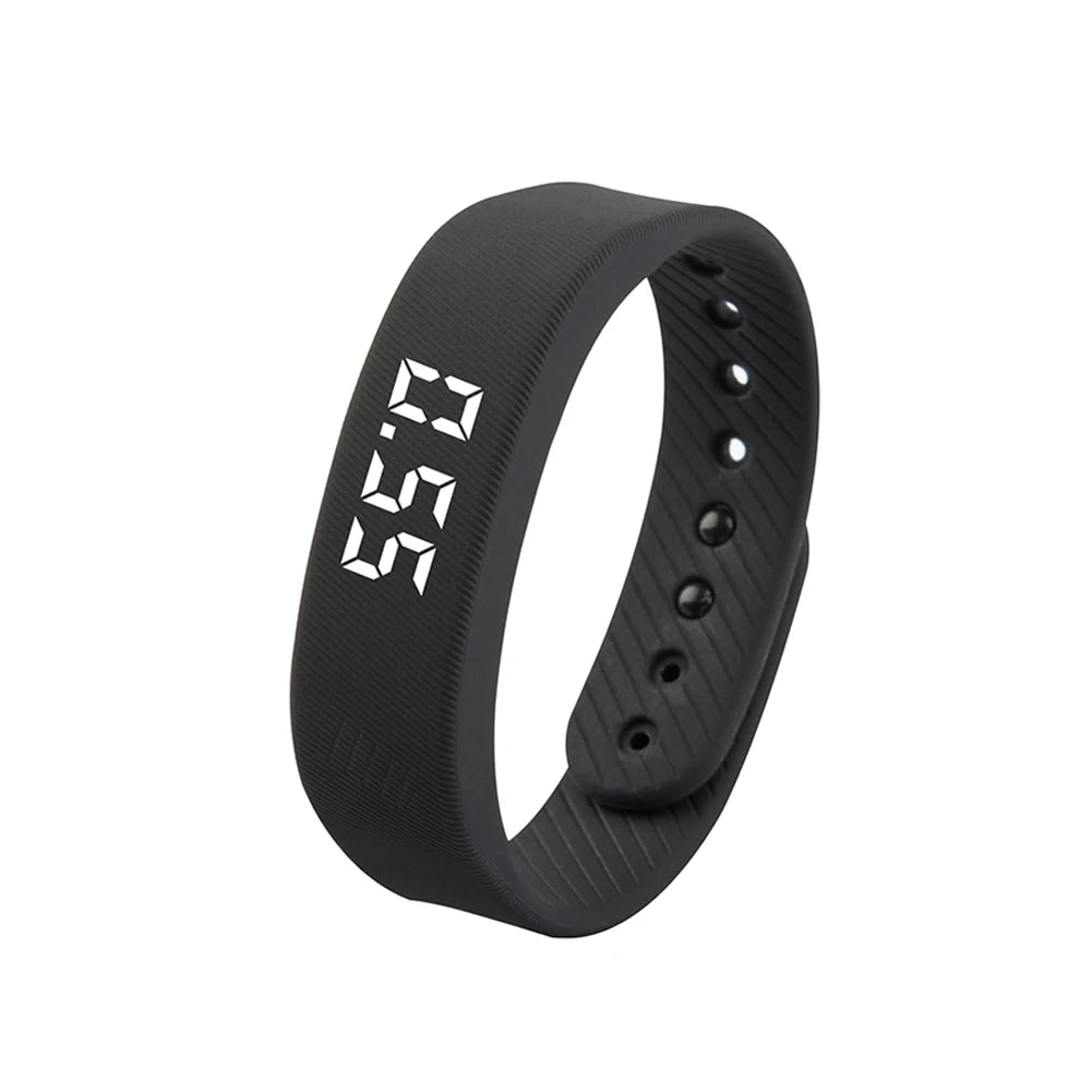 LED Digital Smart Wristbands Waterproof Smart Clock Smartband with Running Pedometer Monitor Smart Band Vibration Alarm Reminder