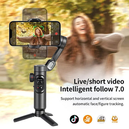 3-Achsen Smartphone Gimbal Stabilisator Mit Ai-Tracking Und Gesichtserkennung – Alvion