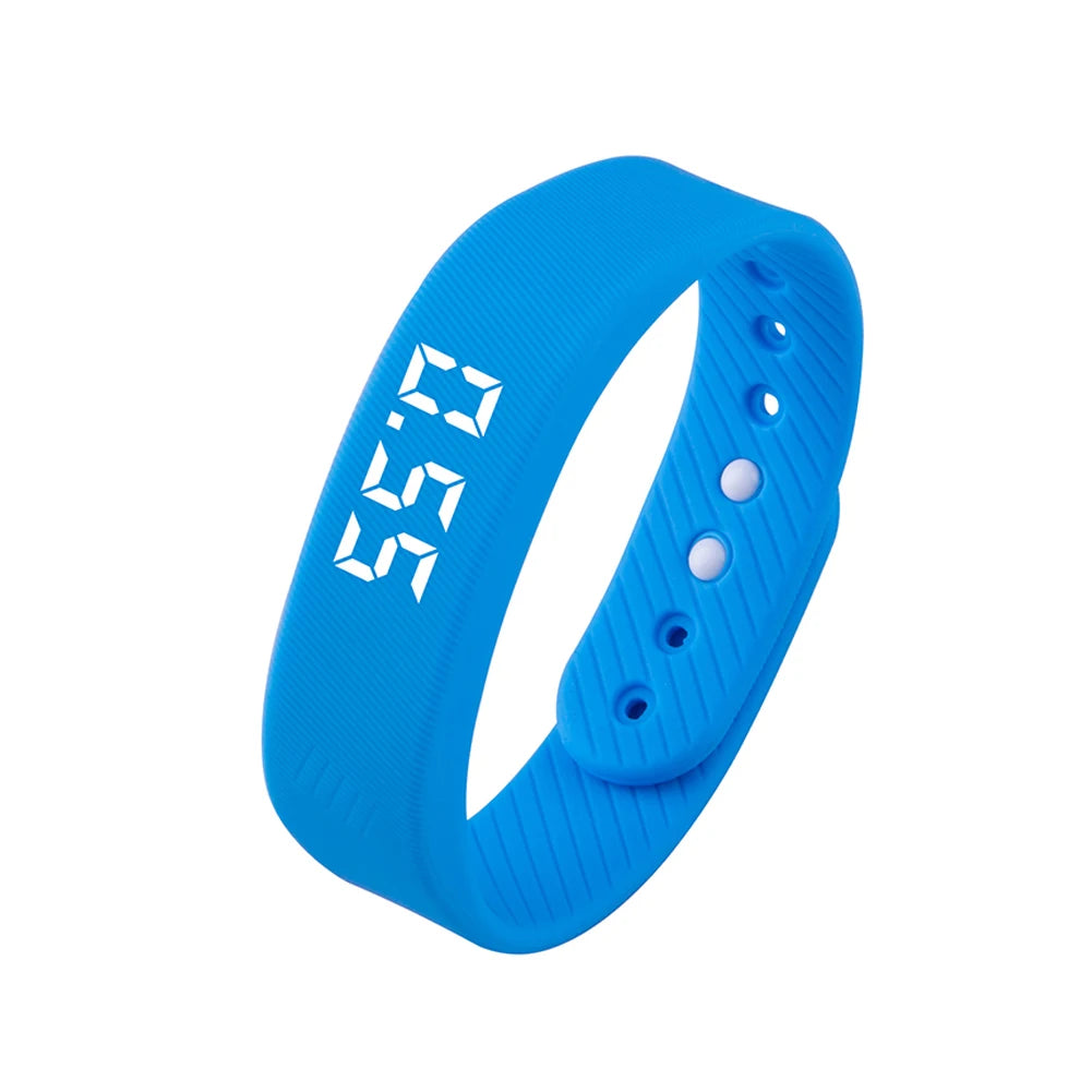 LED Digital Smart Wristbands Waterproof Smart Clock Smartband with Running Pedometer Monitor Smart Band Vibration Alarm Reminder
